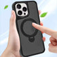 Shock-proof MagSafe Acrylic Guard Case with Pull-Out Ring Stand