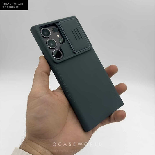NILKIN Silky Silicon Cam Slider Case - S23 Ultra