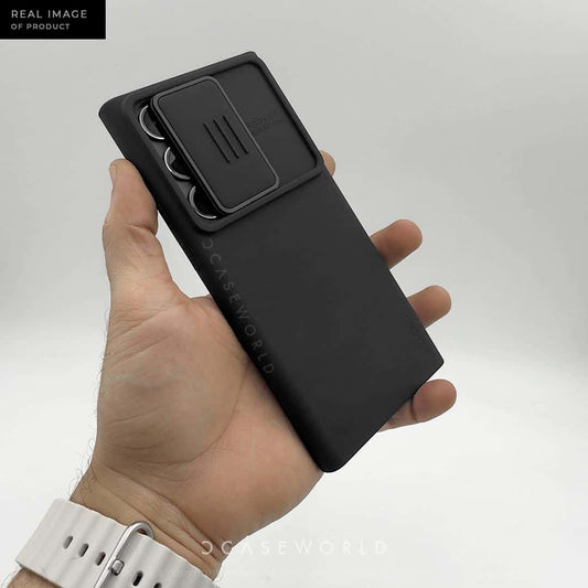 NILKIN Silky Silicon Cam Slider Case - S23 Ultra