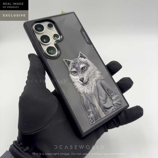 NIMMY Embroidered Original Wolf Design  for Galaxy S24 Ultra