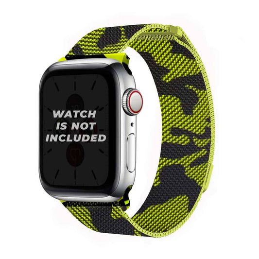 Jungle Neon Camouflage Milanese Loop Apple Watch  42-44MM