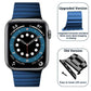 Electric Blue Stainless Steel Bracelet Apple Watch Band (42-44MM)