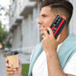 PRS Premium Leather Red & Black Stripes Case