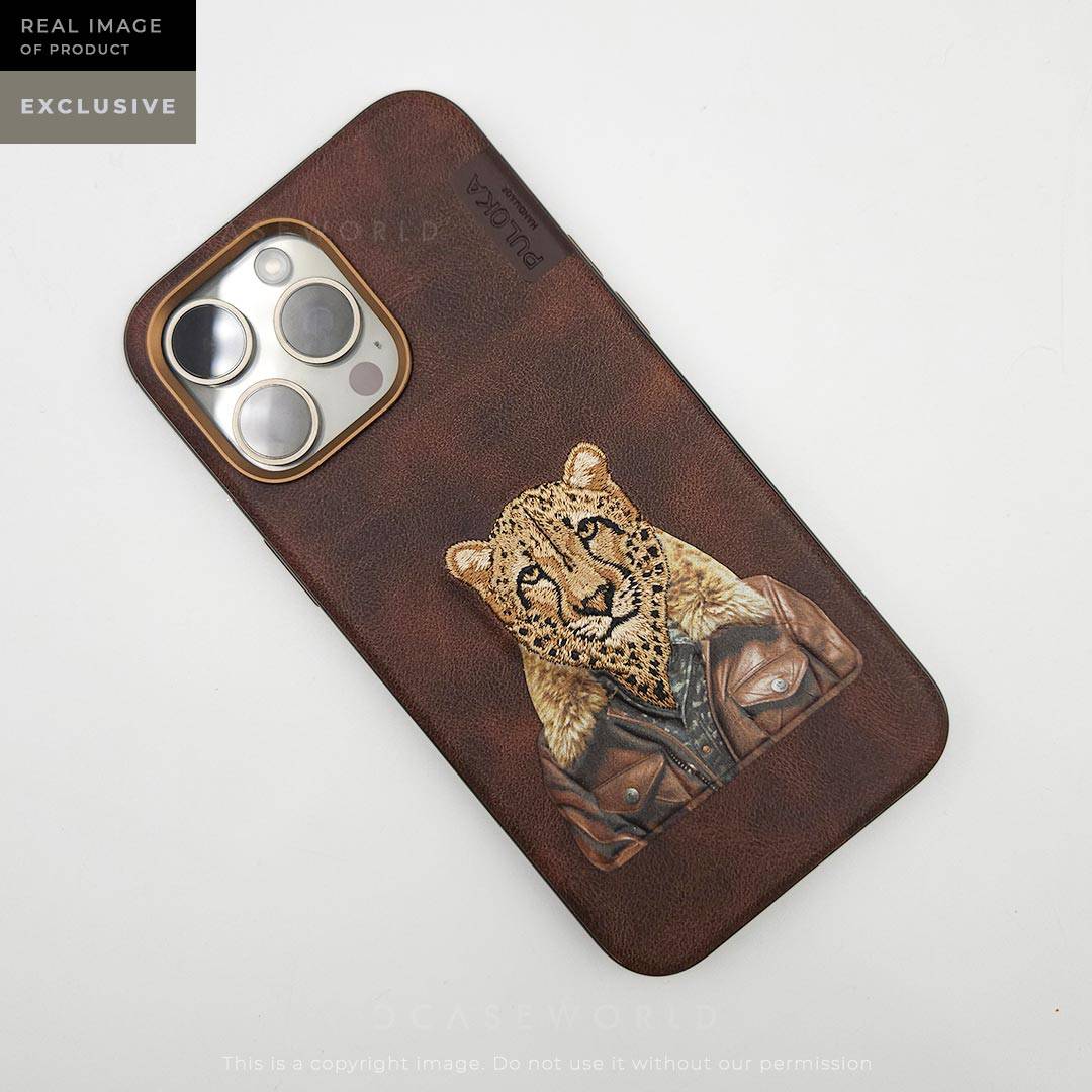 PULOKA Handmade Embroidered Tiger Case