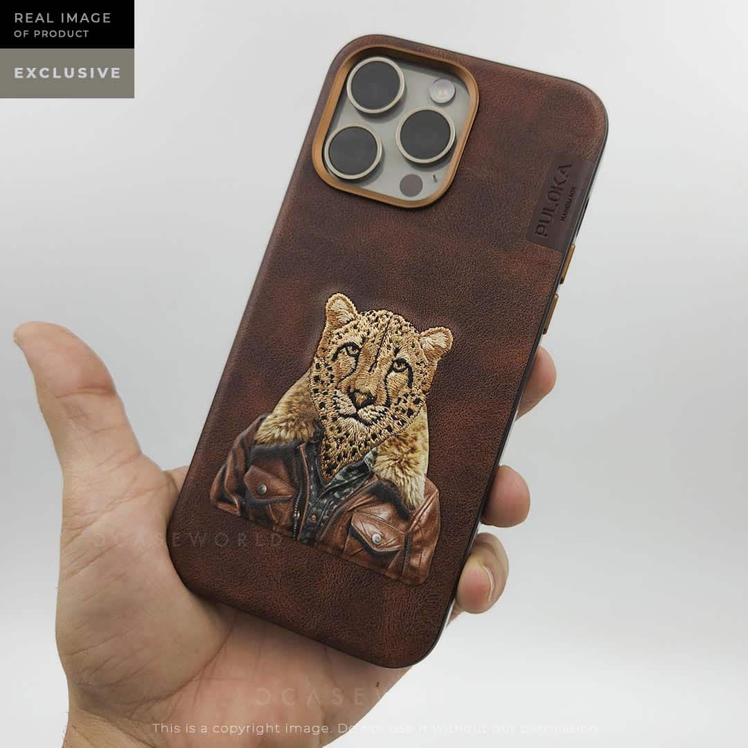 PULOKA Handmade Embroidered Tiger Case