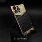 Premium Concept Croco Leather Pattern with Lens Glass Case