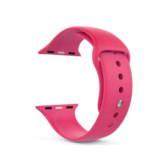 Florescent Pink Silicone Sports Apple Watch Band - 42-44MM
