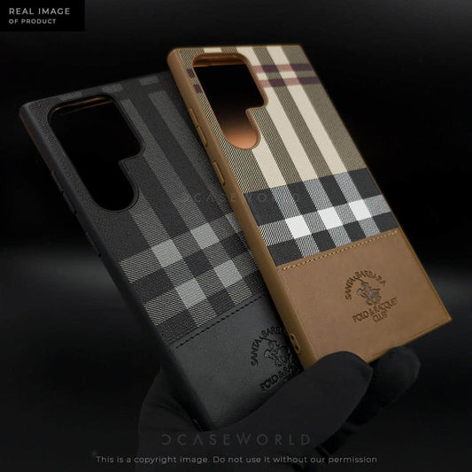 Polo PLAID by SANTA BARBARA Premium Leather Case