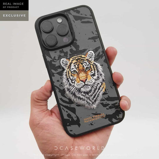 Golden Tiger - Santa Barbara Savanna Polo Club 3D Embroidered Case