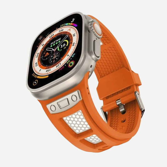 Premium AP Style with Titanium Mesh Silicone Strap (42/44/45/49mm)