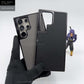 Premium Grainy Leather Electroplating Case – S24 Ultra