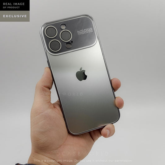 Premium Matte Case with Glossy Sides with Camera Lens - Titanium Grey