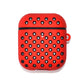 Sporty Dotted Silicone AirPods Case - FRRI Red