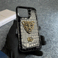 RoyalTiger Diamond Studded Croco Patent Case