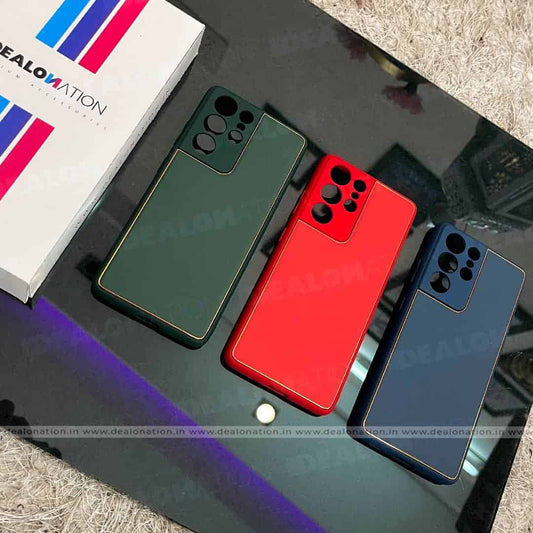 Premium Leather TPU Case with Camera Protection