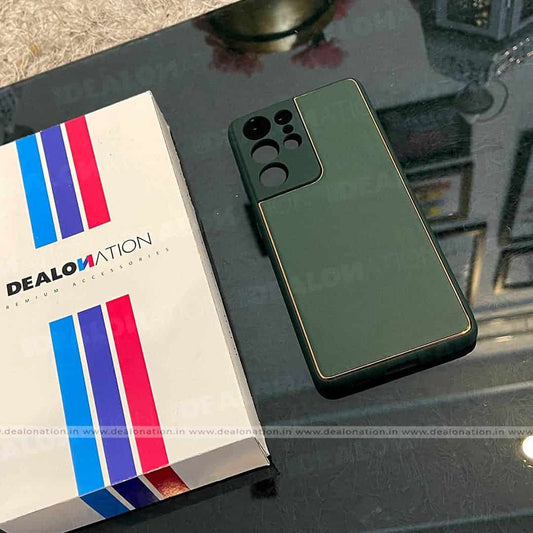 Premium Leather TPU Case with Camera Protection