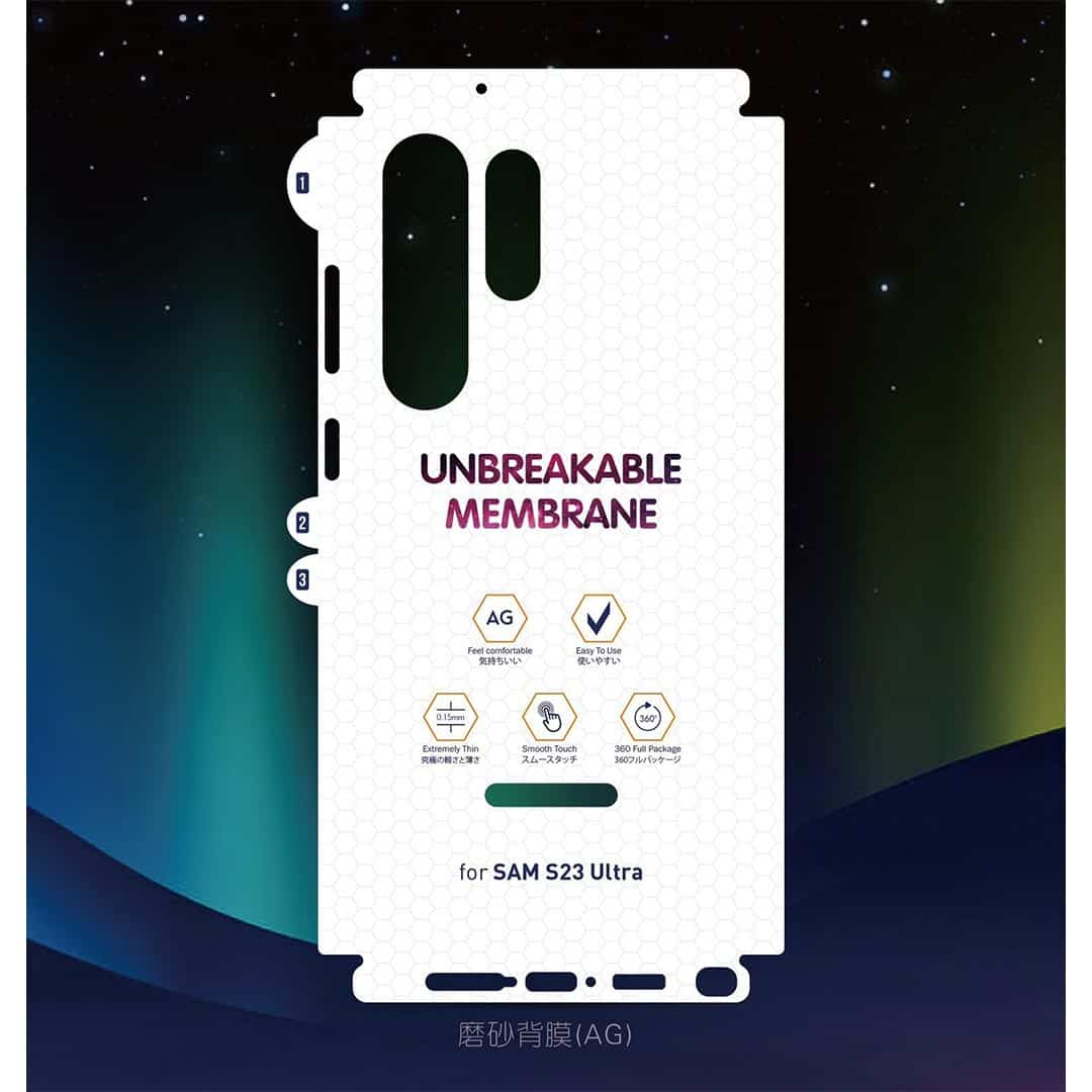 S23 Ultra Full Back & Sides Membrane