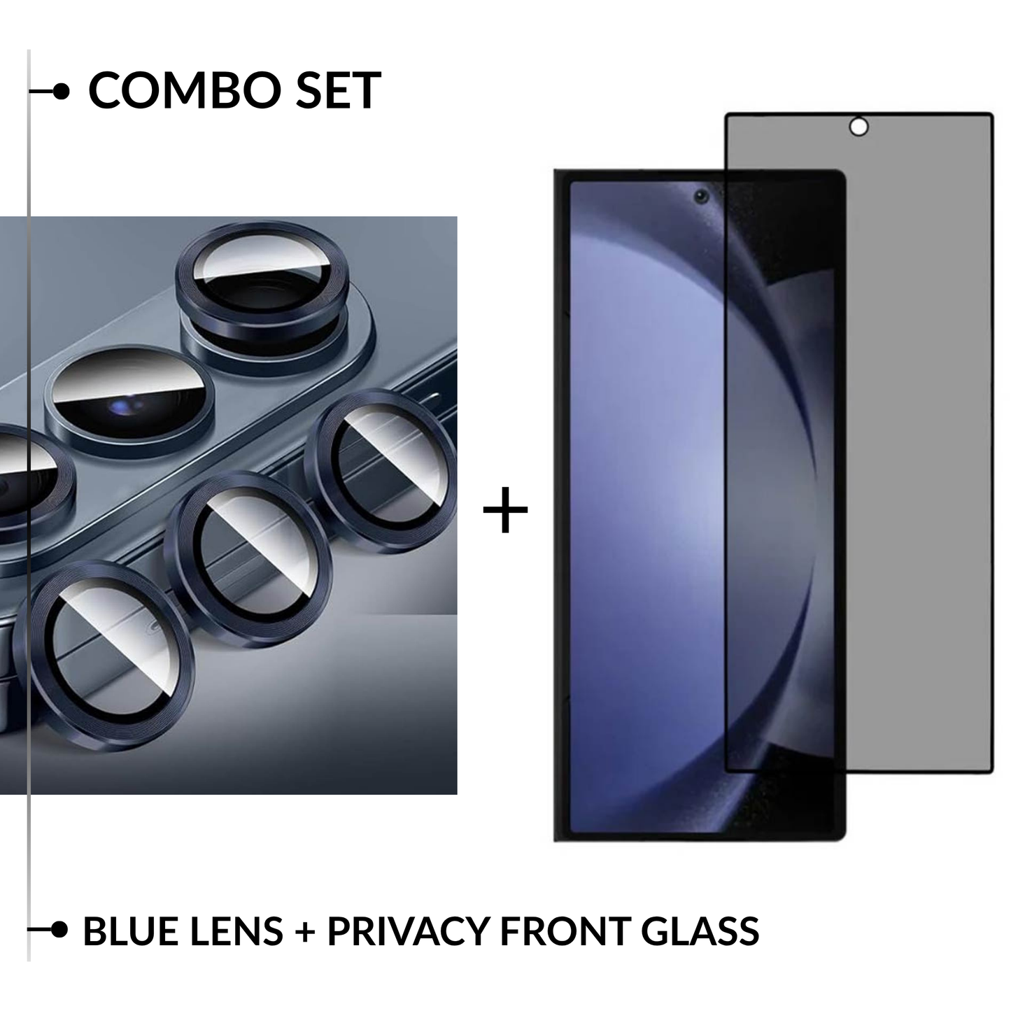Front Screen + Lens Guard Combo Set For Galaxy Z Fold Series