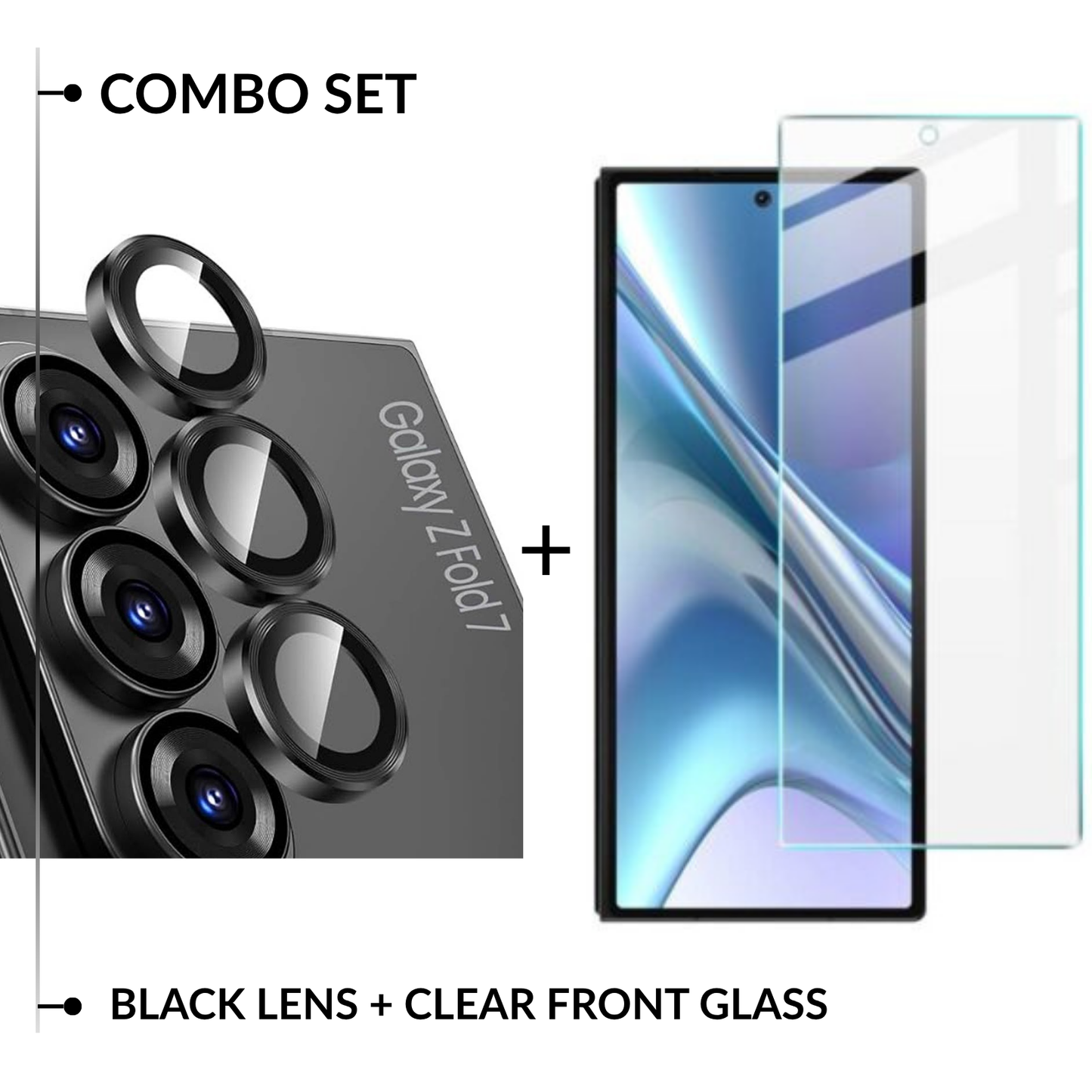 Front Screen + Lens Guard Combo Set For Galaxy Z Fold Series