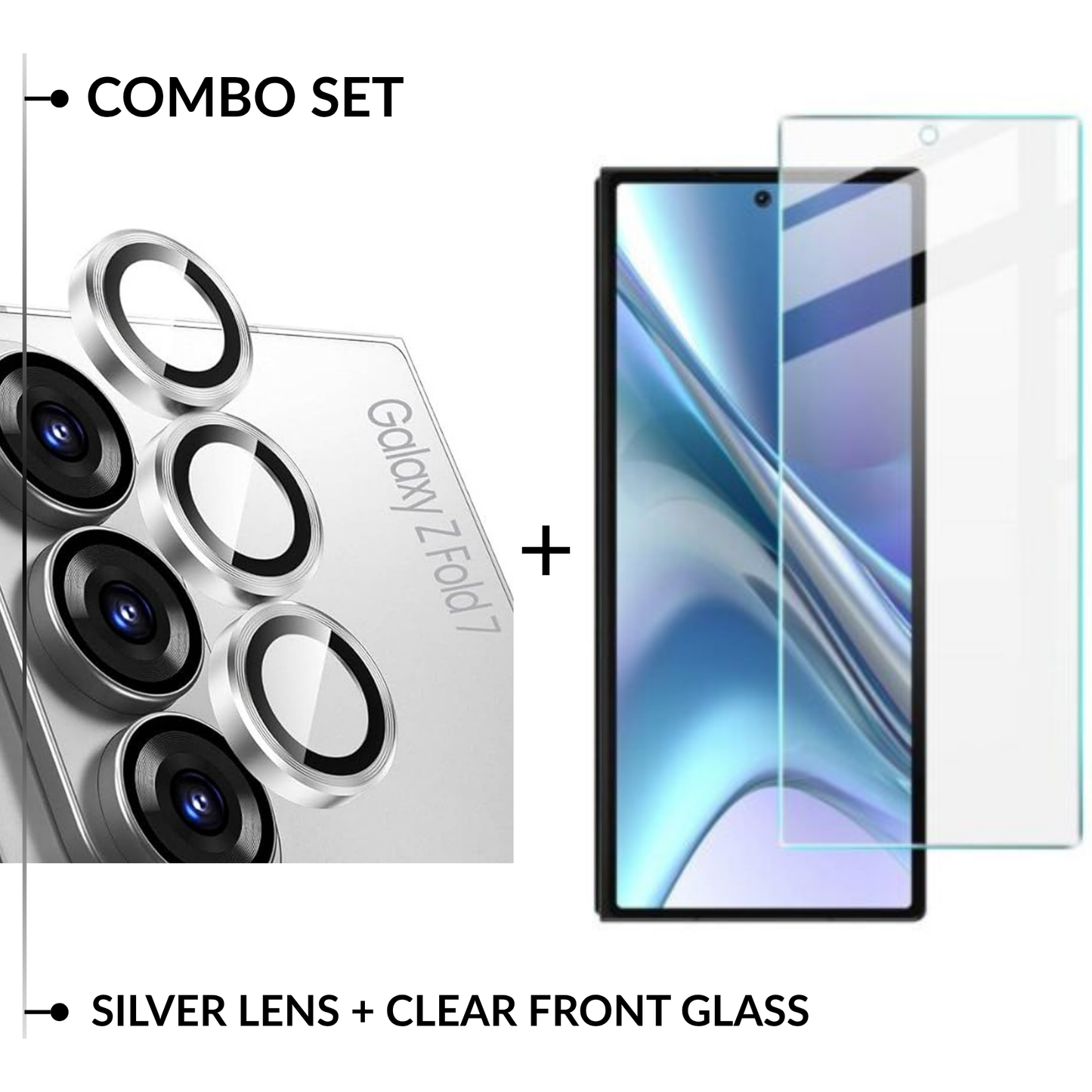 Front Screen + Lens Guard Combo Set For Galaxy Z Fold Series