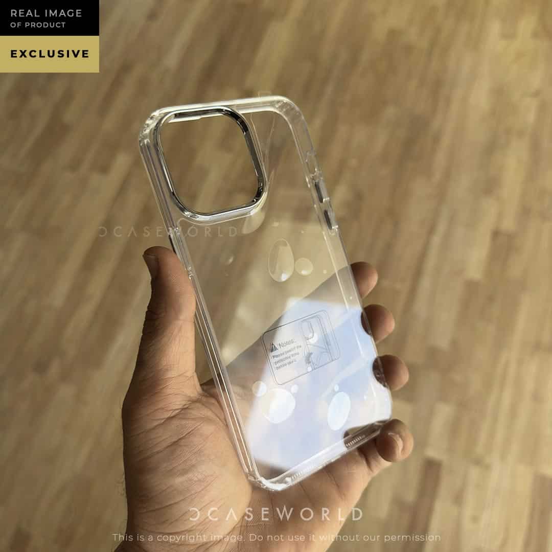 SHEERFORCE Clear Case With Silver Camera Ring