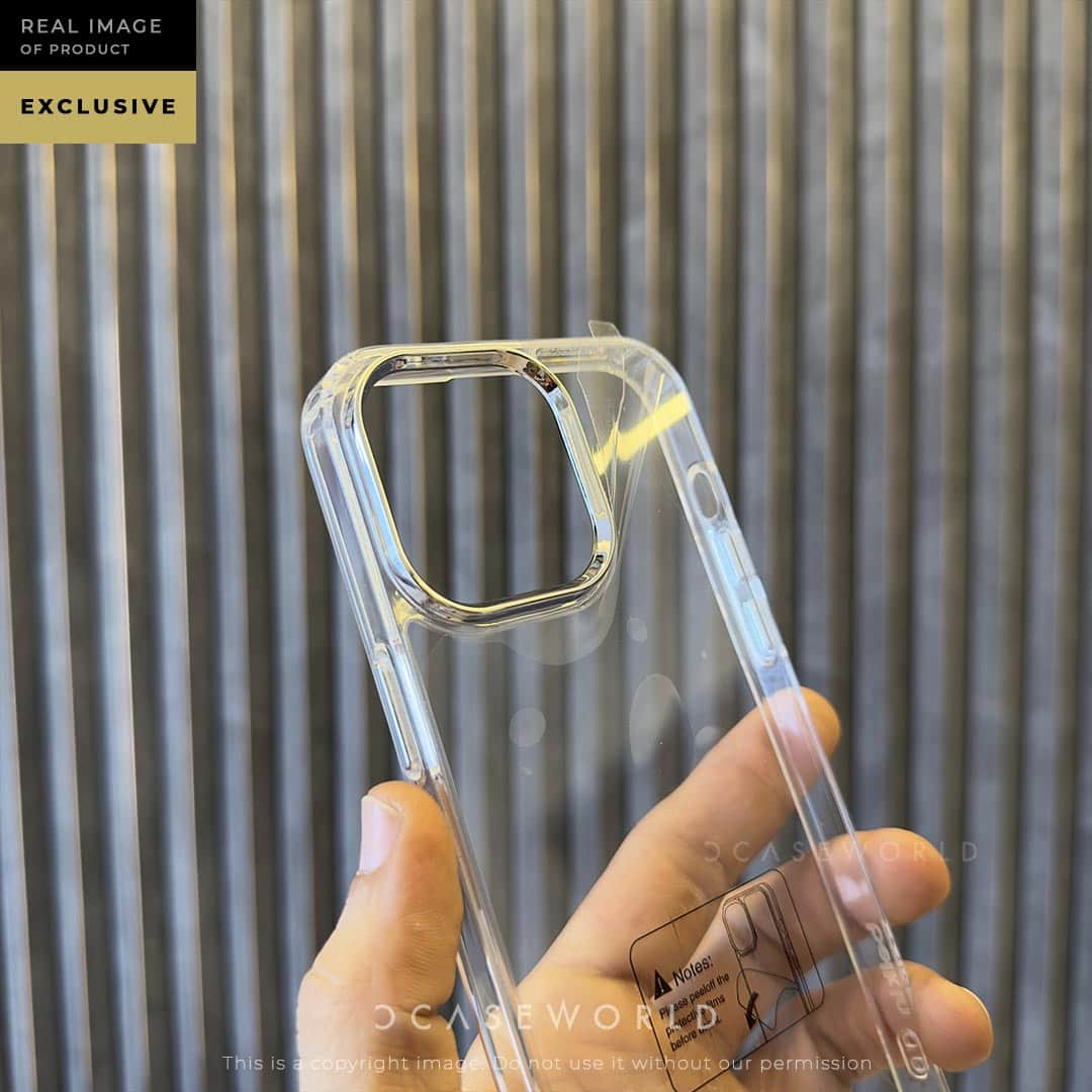 SHEERFORCE Clear Case With Silver Camera Ring