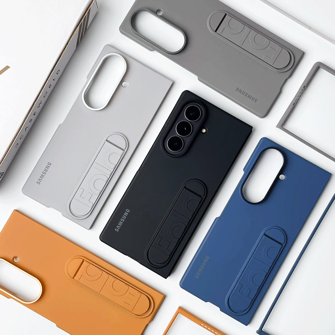 Silicone Case With Kickstand For Galaxy Z Fold Series