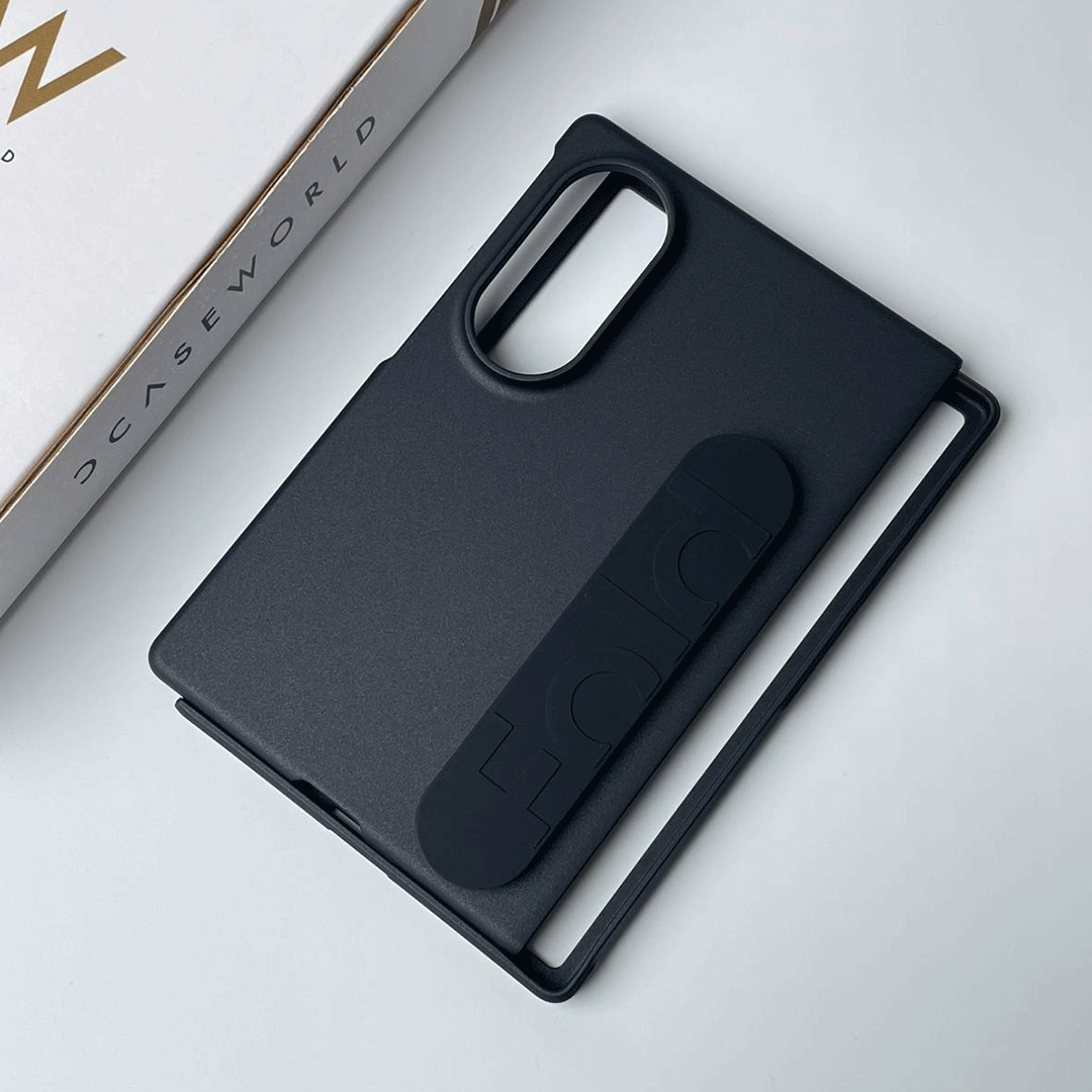 GripLine – Silicone Strap Matte Black Case