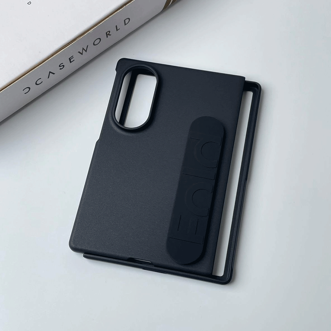 GripLine – Silicone Strap Matte Black Case