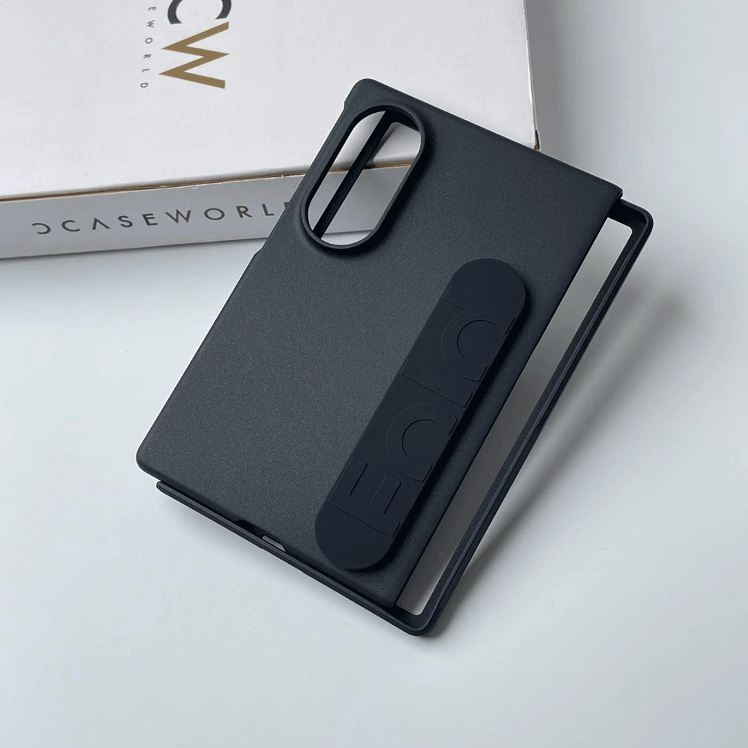 GripLine – Silicone Strap Matte Black Case