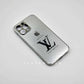 Silver/Gold Carbon Fiber Case with Engraved Sides