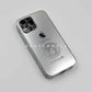Silver/Gold Carbon Fiber Case with Engraved Sides