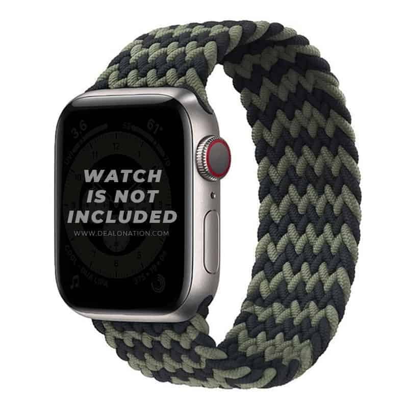 Multi Color Braided Solo Loop for Apple Watch 42-44MM (Length 155MM)