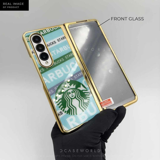 SB Glass Back with Golden Chrome and front Glass