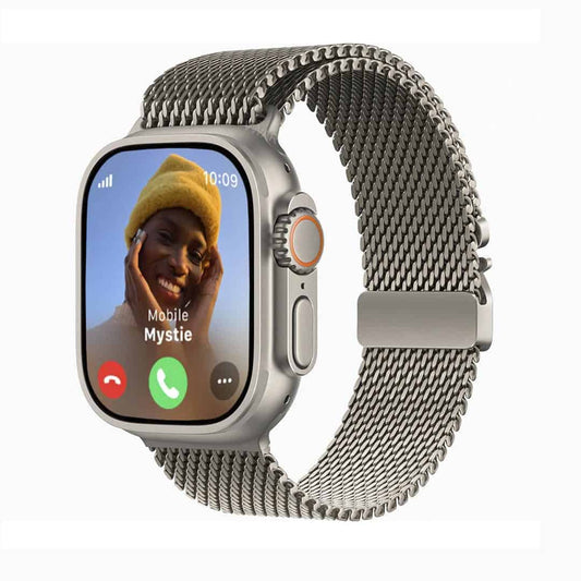 Luxury Titanium Milanese Loop for Apple Watch 42/44/45/49MM