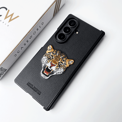 Santa Barbara – Roaring Tiger Embroidered Leather Case