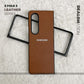 Leather Series Samsung Z Fold 3 - Tan