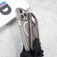 Corrugated Pattern Smokey Magnetic Wireless Charge Matte Case
