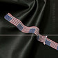 US Flag Pattern Milanese Loop 42-44 MM