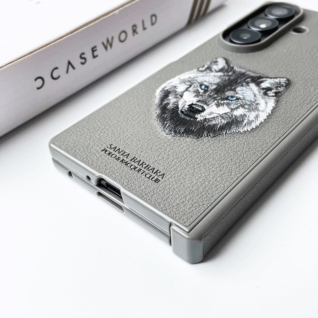 Santa Barbara – Alpha Grey Wolf Embroidered Case