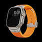 Hublot Style Premium Silicon Strap with Titanium Finish Buckle (42/44/45/49mm)