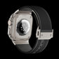 Hublot Style Premium Silicon Strap with Titanium Finish Buckle (42/44/45/49mm)