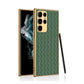 Weaving Leather with Gold Electroplating Case