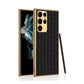 Weaving Leather with Gold Electroplating Case