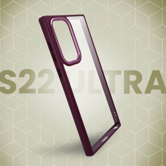 Galaxy Crystal Clear Metal Camera Frame Case