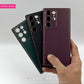 Electroplating Leather Case with Camera Protection for S22 Ultra