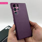 Premium Leather Logo Case for S22 Ultra