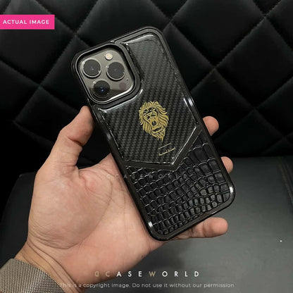 Premium Patent and Croco Pattern Leather Case