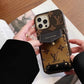 Luxury Designer Case with Pockets and Strap