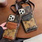 Luxury Designer Case with Pockets and Strap